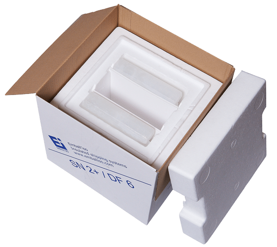 Isothermal packaging Standard National + opened