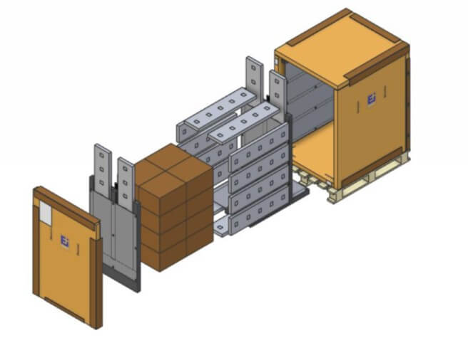 Modular Box Pallet Visão 3D