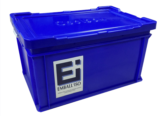 Caisse de transport isotherme bleue