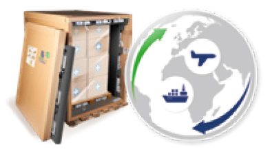 pallet shippers are collected for reuse